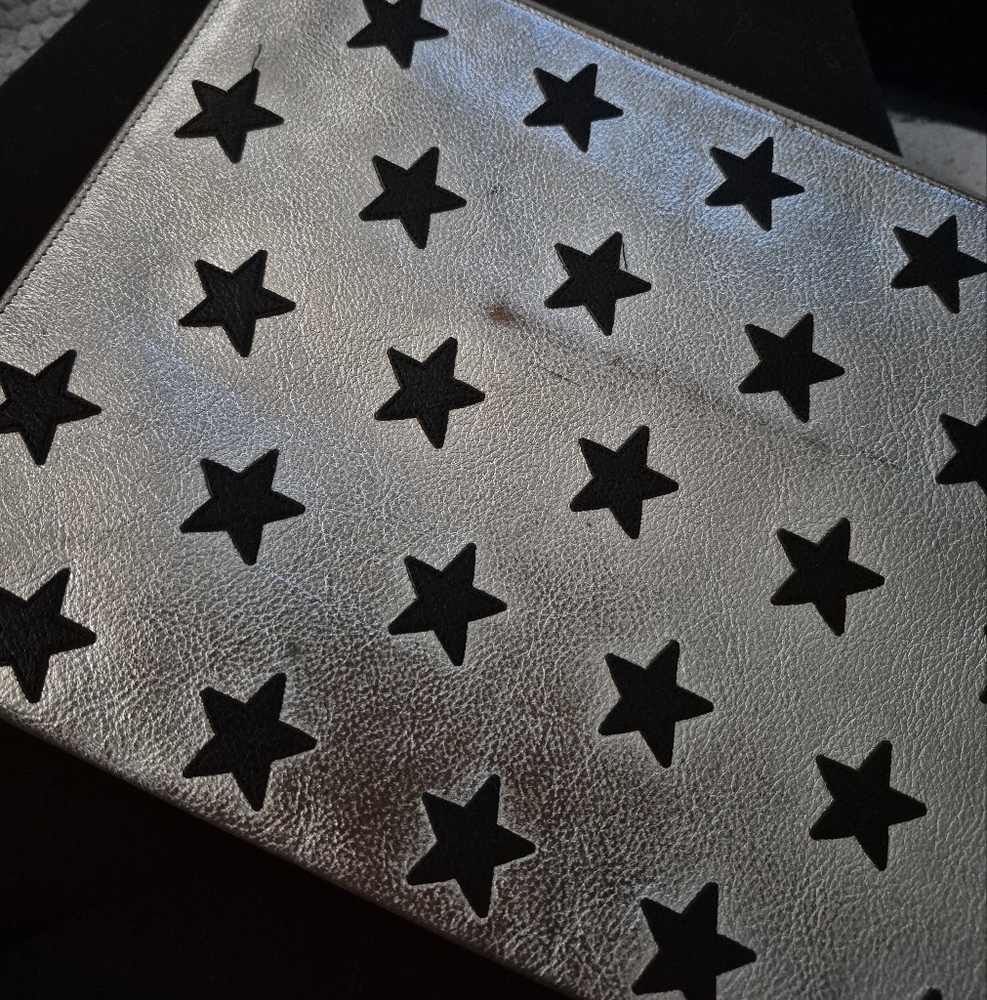 Saint Laurent | 2016 Leather Star Rider iPad Pouch clutch bag - Picture 3 of 15